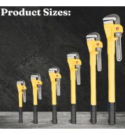 Heavy Duty Pipe Wrench 18" – 450mm Extreme Torque Pipe Grip Tool, Double Cast Jaws | Max 2-4" Pipes, Phosphate Coated Handle | Industrial Strength | UAE Engineering Workshop Power Wrench 